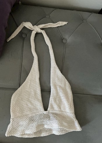 Beyaz Bohem Örgü Bralet