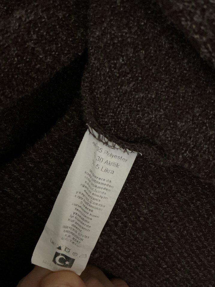 Kahverengi Uzun Elbise ve Mini Hırkası - Görsel 2