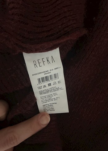 Bordo Örgü Bohem Uzun Kadın Etek - Görsel 2