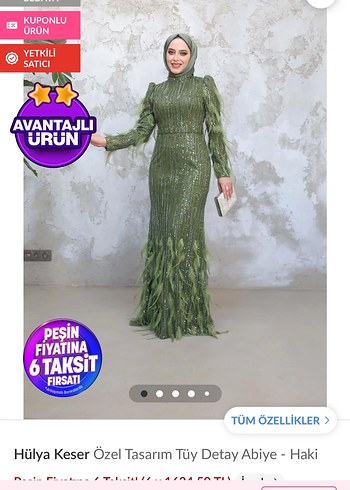 Yeşil Uzun Abiye Elbise - Görsel 2