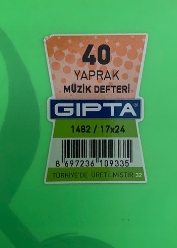 Gıpta Müzik Defteri 40 Yaprak - Görsel 2