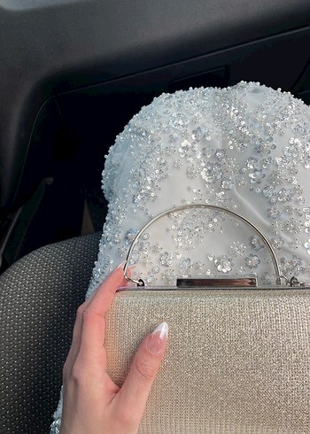 Straplez Işıltılı Denizkızı Söz/Nişan Abiye - Görsel 3