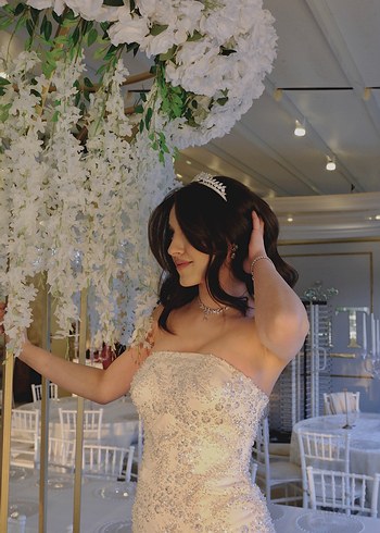 Straplez Işıltılı Denizkızı Söz/Nişan Abiye - Görsel 4