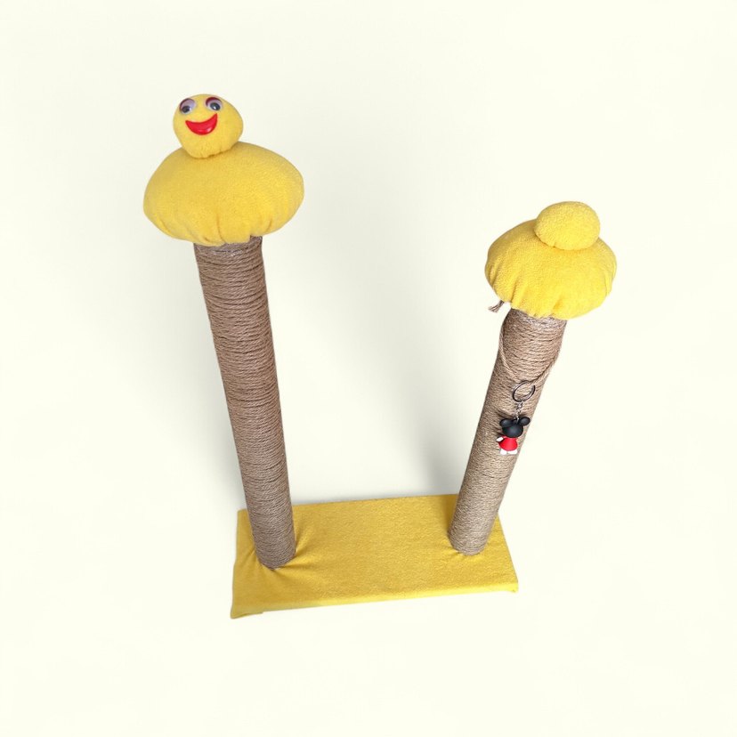 Sarı Renkli Kedi Tırmalama Tahtası - Görsel 2