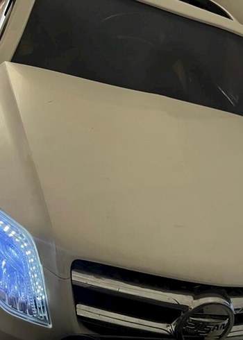 Beyaz Parlak Pilsan Elektrikli Binici Araba - Görsel 5