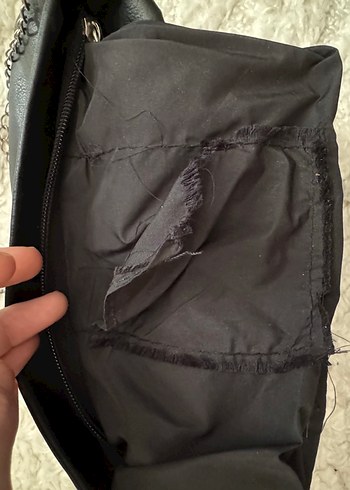 Diğer Piliseli Siyah Gotik Zincirli Kadın Çanta