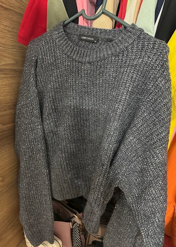 LC Waikiki Gri Örgü Kadın Triko