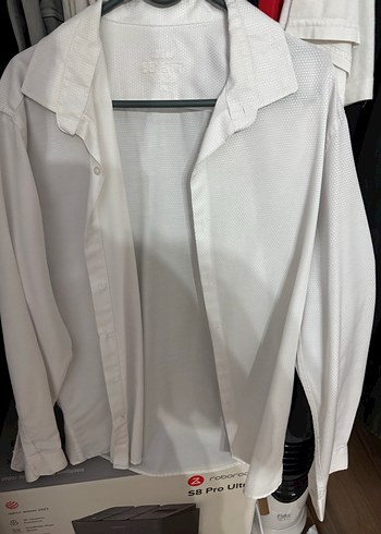 2xl Beden Uzun Kollu Beyaz Düğmeli Erkek Gömlek