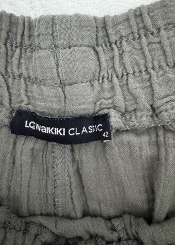 Kadın müslin kumaş şort - Görsel 3