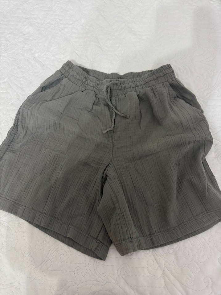 Kadın müslin kumaş şort - Görsel 2