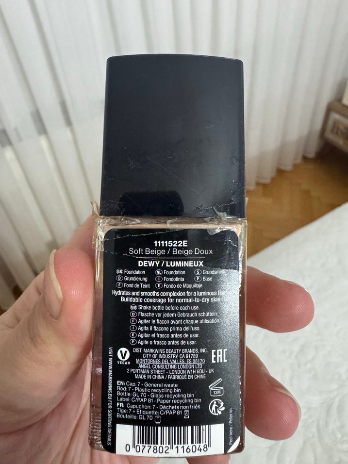 Wet n Wild Soft Beige Fondöten 8 ml - Görsel 3