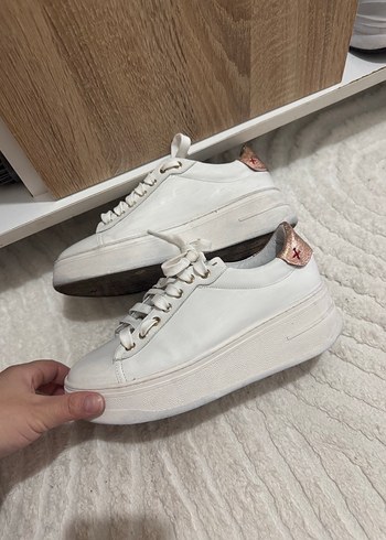 Orjinal greyder spor ayakkabı platform topuk - Görsel 8