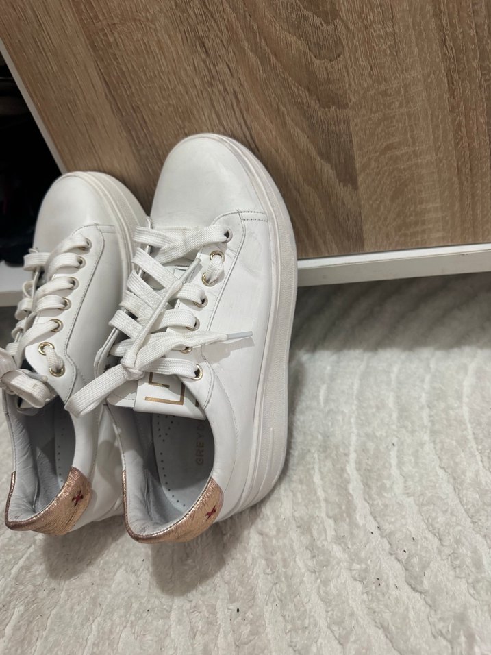 Orjinal greyder spor ayakkabı platform topuk - Görsel 4