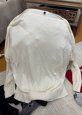 xxl Beden Beyaz Bohem Bluzu Uzun Kollu, kayık yaka
