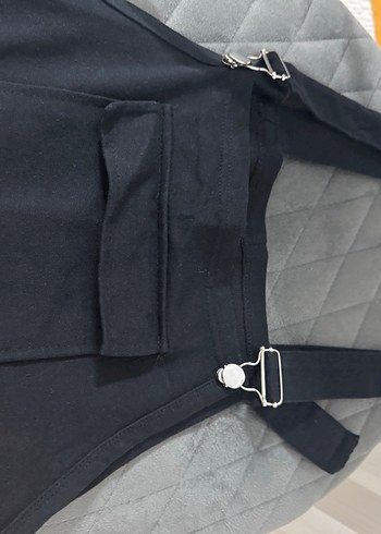 Siyah kadın salopet elbise - Görsel 3