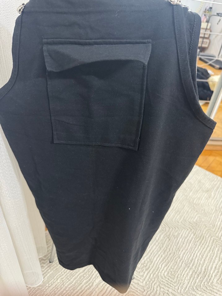 Siyah kadın salopet elbise - Görsel 2