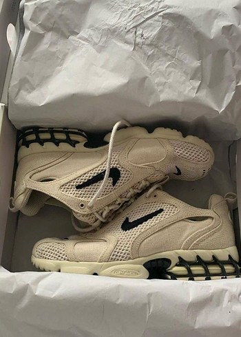 Stussy Nike Zoom Spiridon Caged Fossil 36-45