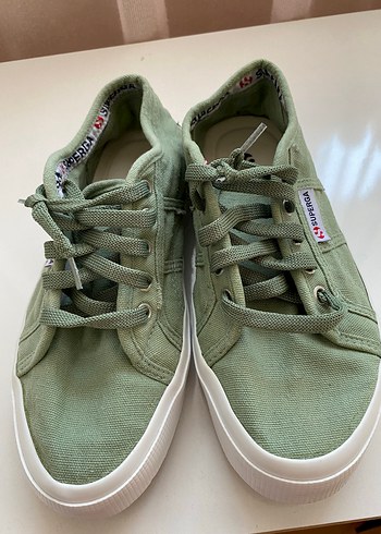 Superga Kadın Yeşil Dolgu Topuklu Spor Ayakkabı