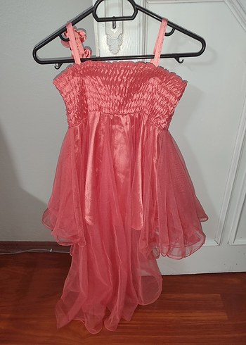 Pembe Nakışlı Bohem Kız Elbisesi - Görsel 2