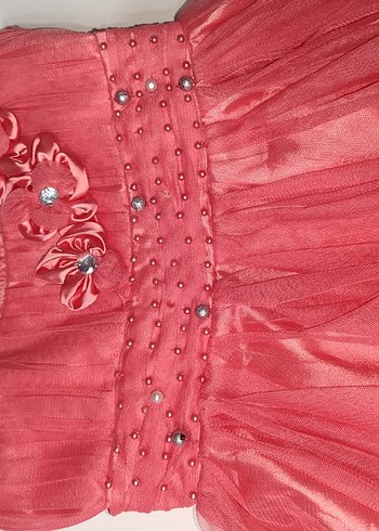 Pembe Nakışlı Bohem Kız Elbisesi - Görsel 5