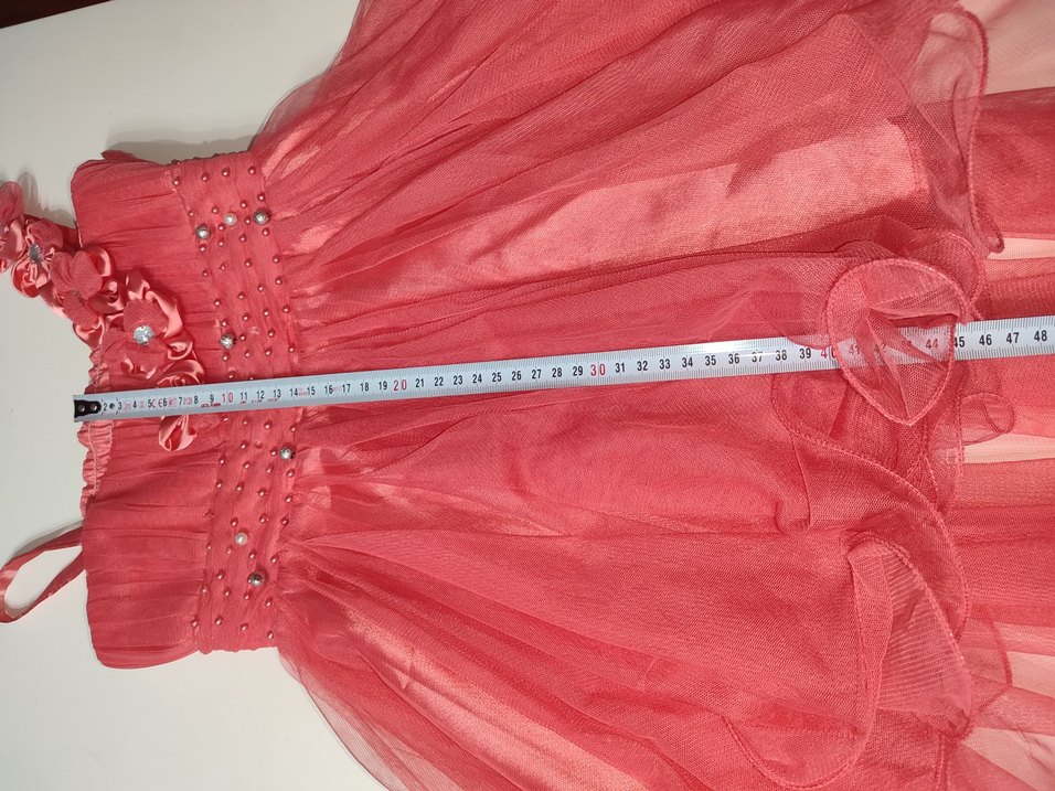 Pembe Nakışlı Bohem Kız Elbisesi - Görsel 3