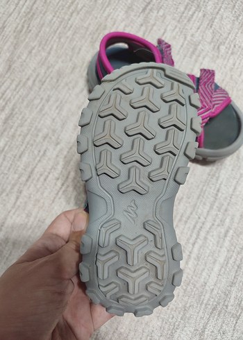 Kız Çocuk Renkli Cırtlı Terlik Sandalet - Görsel 3