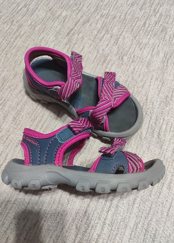 Kız Çocuk Renkli Cırtlı Terlik Sandalet - Görsel 2