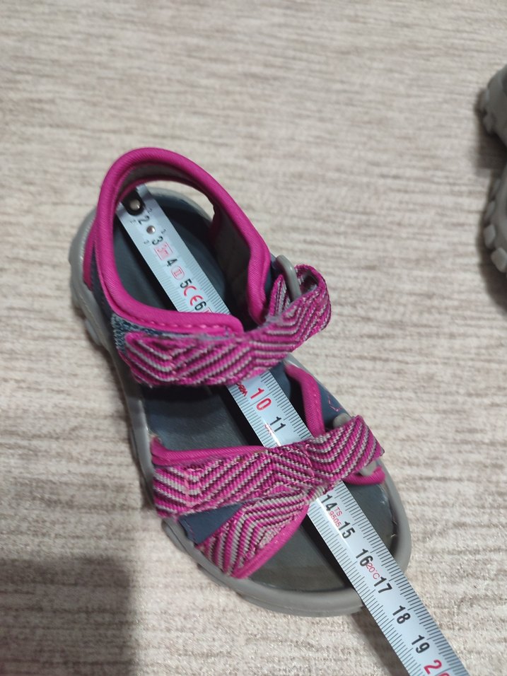 Kız Çocuk Renkli Cırtlı Terlik Sandalet - Görsel 4