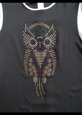 Siyah beyaz yarim Kollu Kadın Bluz - Görsel 4