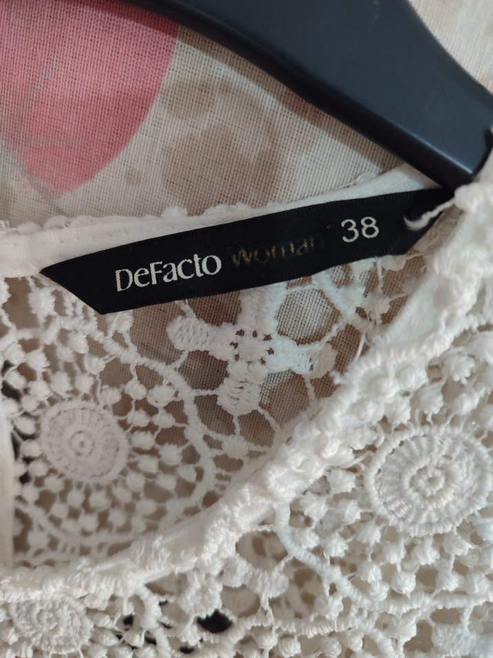 Dantel Detaylı Beyaz Midi Elbise - Görsel 5