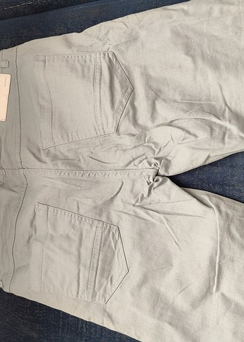 Erkek Buz mavisi Denim Mini Şort - Görsel 3