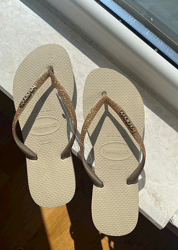 Havaianas Havaianas Bej Simli Kadın Terlik