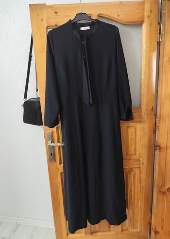 Siyah tesettür elbise - Görsel 2