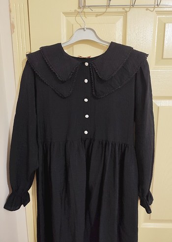 bebe yaka tesettür  elbise - Görsel 2