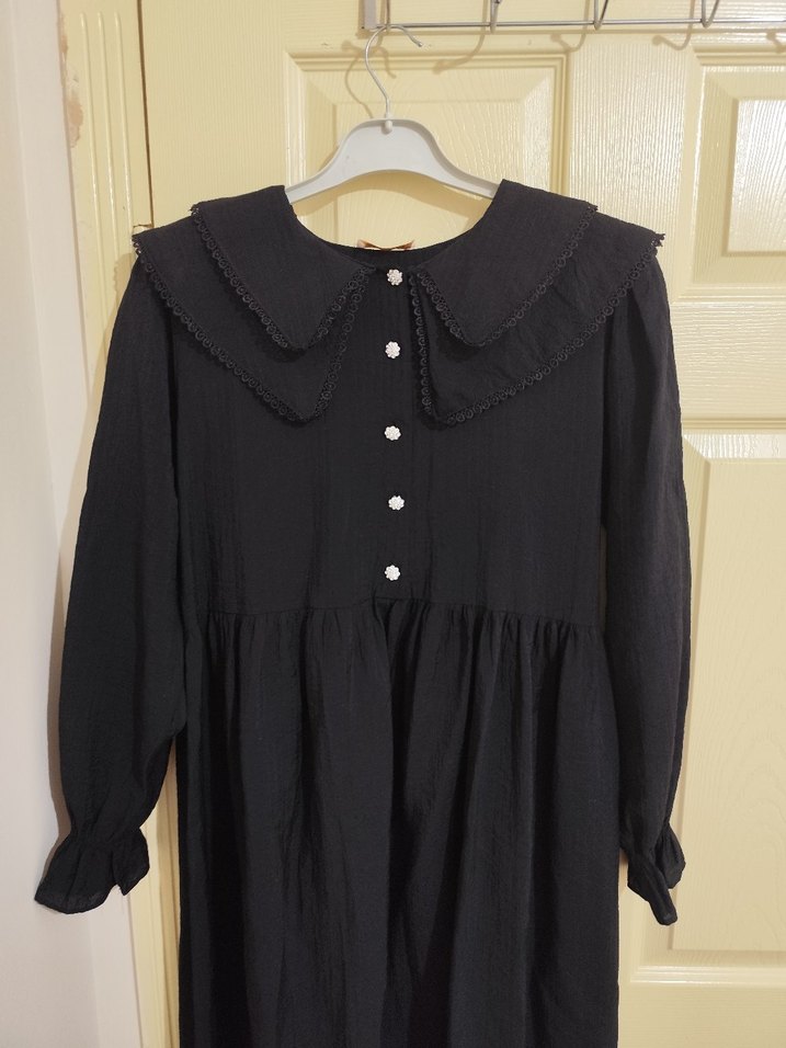 bebe yaka tesettür  elbise - Görsel 2