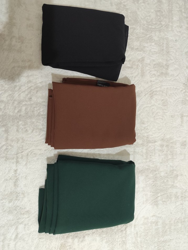 3 adet Medine ipeği şal büyük boy - Görsel 2