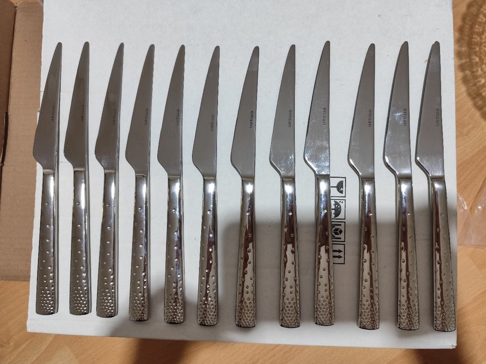 Gri Paslanmaz Çelik Bıçak Seti - Görsel 2