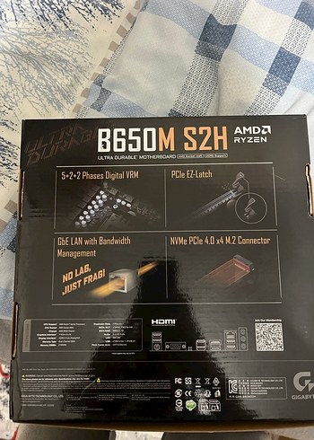 Gigabyte R650M S2H Anakart AMD Ryzen için - Görsel 2