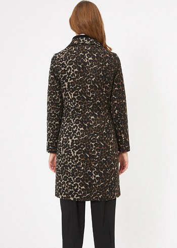 Leopar Desenli Uzun Kaban - Görsel 3