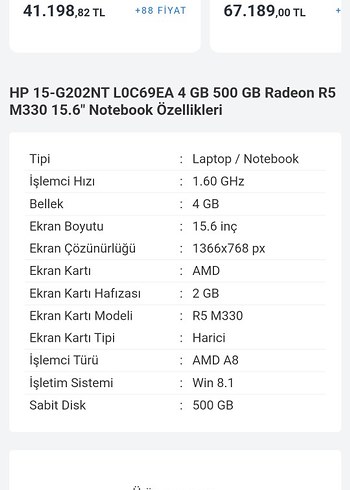 HP Dizüstü Bilgisayar - Görsel 2