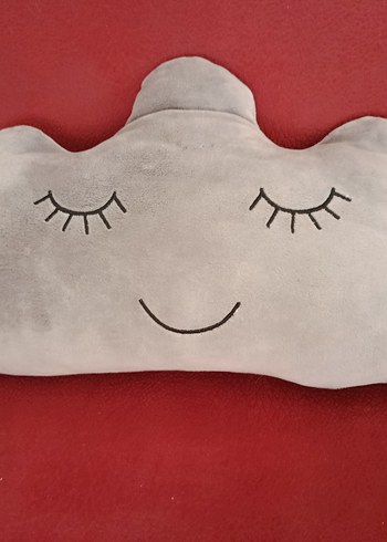 Gri Bulut Şeklinde Peluş Oyuncak - Görsel 2