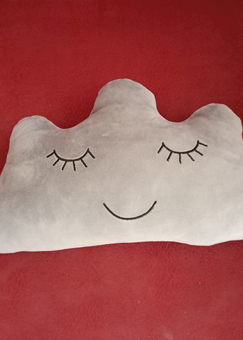 Gri Bulut Şeklinde Peluş Oyuncak - Görsel 3