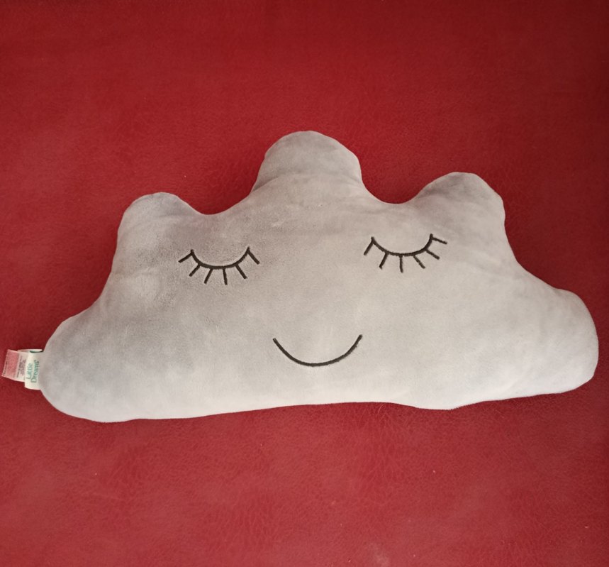 Gri Bulut Şeklinde Peluş Oyuncak - Görsel 3