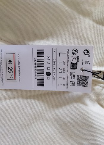 Stradivarius Denim Beyaz Drapeli Midi Elbise - Görsel 4