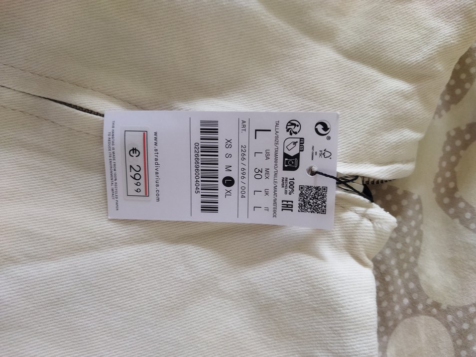 Stradivarius Denim Beyaz Drapeli Midi Elbise - Görsel 4