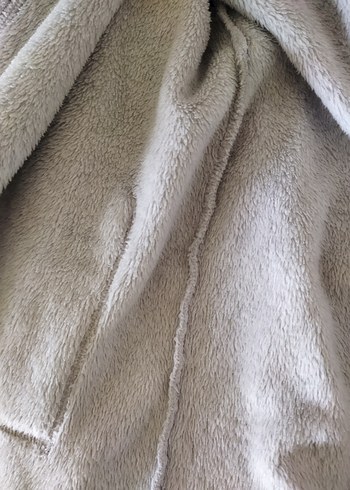 H&M Gri Unisex Kürklü Sabahlık - Görsel 2