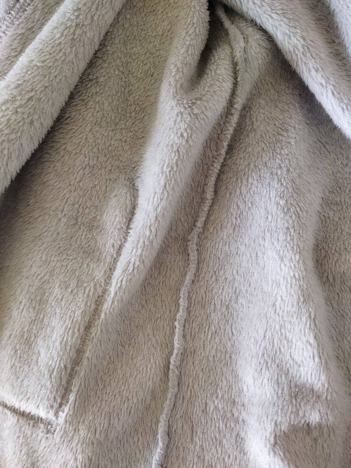 H&M Gri Unisex Kürklü Sabahlık - Görsel 2