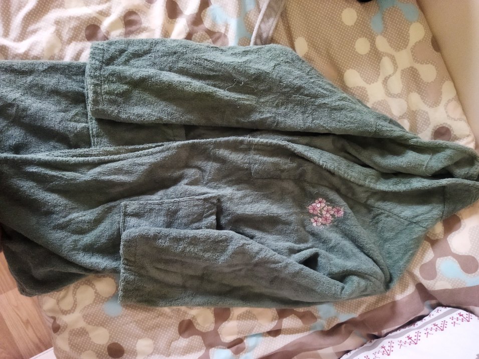 Özdilek Nakışlı Yeşil Bohem Bornoz - Görsel 2