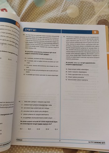 Apotemi Tyt Türkçe Branş Denemesi 15x40 - Görsel 3