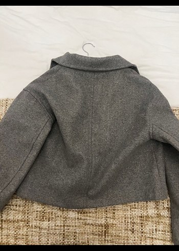 Mango Gri Kısa Kaban - Görsel 2